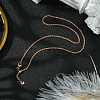 2mm Rack Plating Brass Rope Chain Adjustable Slider Necklaces for Women Men MAK-L044-06RG-3