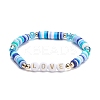 Love Stretch Bracelets Set BJEW-JB07155-01-7