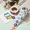 Self-Adhesive Kraft Paper Gift Tag Stickers DIY-G013-A12-5