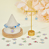 50Pcs 5 Colors Alloy Enamel Pendants ENAM-FH0001-70-6