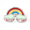 Transparent Acrylic Enamel Beads OACR-N130-026-01-1