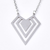 Non-Tarnish 201 Stainless Steel Pendant Necklaces LS-NJEW-T009-JN106-1-40-1