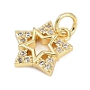 Brass Micro Pave Cubic Zirconia Pendants KK-L231-13G-01-2
