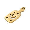 304 Stainless Steel Pendants STAS-S123-03G-03-2