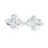 Baking Paint Transparent Glass Bead Caps DGLA-N014-04C-2