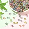 250Pcs 5 Colors Plating Transparent Acrylic Beads OACR-YW0002-19-5