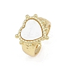 Brass Open Cuff Rings for Women RJEW-K308-04A-G-2
