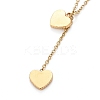 Heart 304 Stainless Steel Enamel Jewelry Sets SJEW-H302-03-4