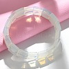 Square Opalite Beads Stretch Bracelets for Women Men BJEW-C097-06X-1