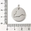 Anti-Tarnish 304 Stainless Steel Pendants STAS-M074-02F-P-3