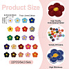 66 Pcs Flower Embroidery Cloth Iron On/Sew On Patches DIY-TA0013-05-4