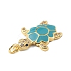 Rack Plating Brass Micro Pave Cubic Zirconia Pendants KK-C021-01G-02-3