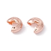 Brass Crimp Beads Covers KK-P219-05B-RG-1