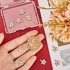 12Pcs 2 Styles Rack Plating Brass Cubic Zirconia Charms ZIRC-BBC0002-73-3