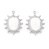 Non-Tarnish 304 Stainless Steel Pendant Cabochon Settings LS-STAS-T065-90P-1