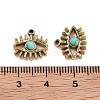 Synthetic Turquoise Eye Charms STAS-U014-06A-02-3