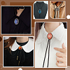 12Pcs Zinc Alloy Bolo Tie Slides Clasp Cabochon Settings FIND-NB0007-03AB-5