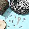 40Pcs 8 Styles Tibetan Style Alloy Pendants TIBEP-FS0001-44-8
