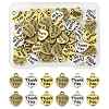 60Pcs 3 Colors Tibetan Style Alloy Charms FIND-FS0004-52-1