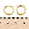 Brass Huggie Hoop Earrings KK-D063-04G-4