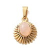 Natural Rose Quartz Pendants STAS-C120-15G-07-1