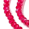 Baking Electroplate Glass Beads Strands X-DGLA-A039-J4mm-B21-3