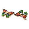 Light Gold Tone Alloy Enamel Pendants ENAM-M059-05KCG-05-2