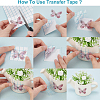 PVC Clear Self-adhesive Transfer Film DIY-WH0001-91-5