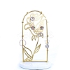 Marble Pedestal with Iron Jewelry Holder PW-WGE3854-04-1