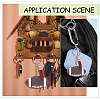 DIY Sports Ball Acrylic Pendant Keychain Making Kits DIY-SP0001-44C-5