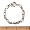 Tarnish Resistant Unisex 304 Stainless Steel Figaro Chain Bracelets BJEW-H541-06A-P-5