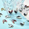 30Pcs 3 Colors Zinc Alloy Enamel Pendants ENAM-CJ0001-73-5