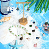50Pcs 5 Colors Golden Plated Alloy Enamel Pendants FIND-SC0012-80-4