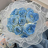 Polyester Flower Bouquet Wrapping Mesh Paper ORIB-WH0002-05A-6