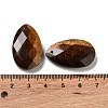 Natural Tiger Eye Pendants G-G069-04B-3