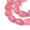 Baking Paint Crackle Glass Beads Strands DGLA-N019-03A-03-3