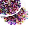 Baking Paint Transparent Crackle Glass Beads DGLA-Q018-4mm-M01-1