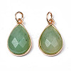 Natural Green Aventurine Pendants G-S359-364C-2