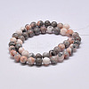 Natural Pink Zebra Jasper Beads Strands X-G-P231-01-6mm-3