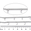 304 Stainless Steel Curb Chains CHS-G041-02P-02-2