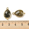 Natural Labradorite Faceted Pendants G-M431-15G-04-3