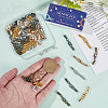48Pcs 6 Colors Brass Lobster Claw Clasps KK-SC0005-86-3