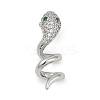 Brass Micro Pave Cubic Zirconia Pendants KK-P302-09P-1