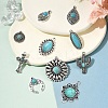 20Pcs 10 Styles Tibetan Style Alloy Pendants FIND-YW0005-61-4