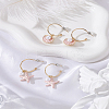 2 Pairs Alloy Enamel Stud Earrings EJEW-LP0001-95-3