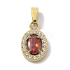Ion Plating(IP) 304 Stainless Steel Micro Pave Cubic Zirconia Pendants STAS-Z107-05G-06-1