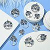 18Pcs 6 Styles Tibetan Style  Alloy Pendants FIND-CJ0002-10-6