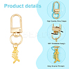 28Pcs 14 Styles Alloy Zipper Puller HJEW-OC00060-4