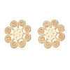 Brass Stud Earring Findings KK-N232-334LG-1