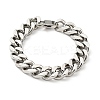 Non-Tarnish 201 Stainless Steel Curb Chain Bracelet for Men Women LS-BJEW-H550-06B-P-1